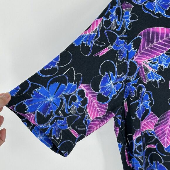 Roi Du Lac Short Sleeve Button Up Floral Hawaiian Shirt Mens Size Eur 50 Summer - Picture 4 of 16